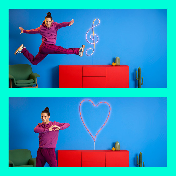 WiZ Neon Lightstrip voor binnen - Gekleurd en wit licht - 3m visual leverancier