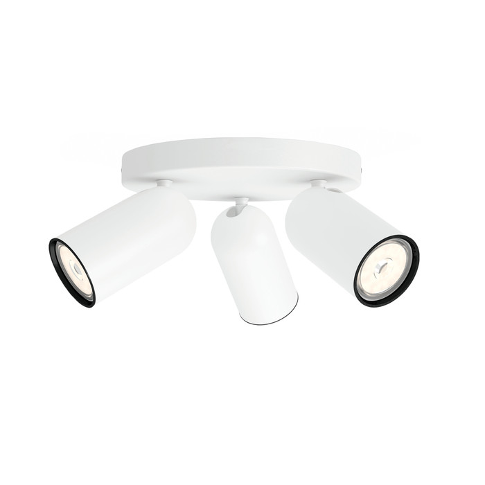 Philips Pongee Spot Monté en Surface - 3 Spots - Blanc Main Image