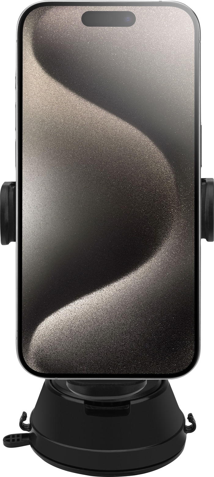 BlueBuilt Car Phone Mount with Suction Cup Dashboard/Air Vent with Wireless Charging product in use