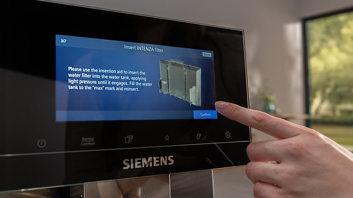 Siemens 3x Water Filter TZ70033A product in use