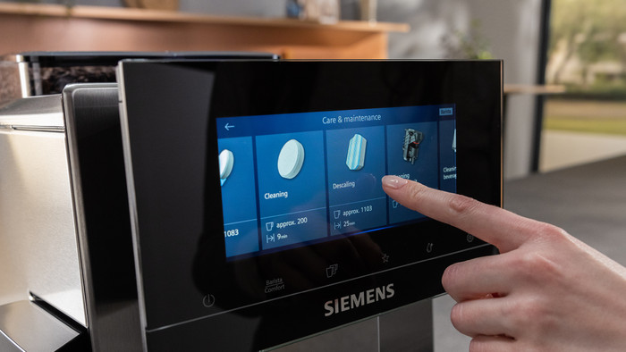 Siemens Descaling Tablets + Cleaning Tablets product in use