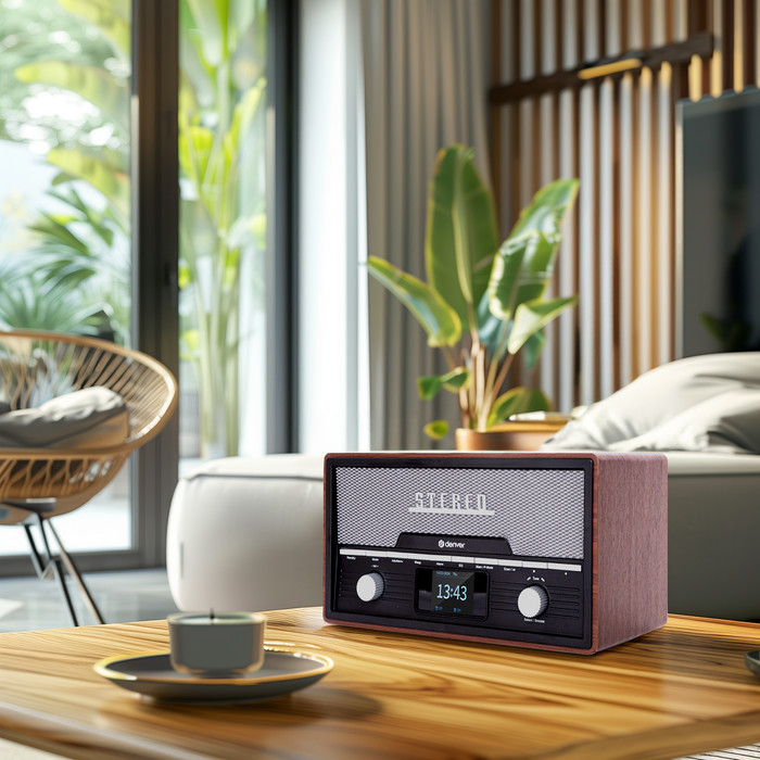 Denver MDA-525 Donkerbruin product in gebruik