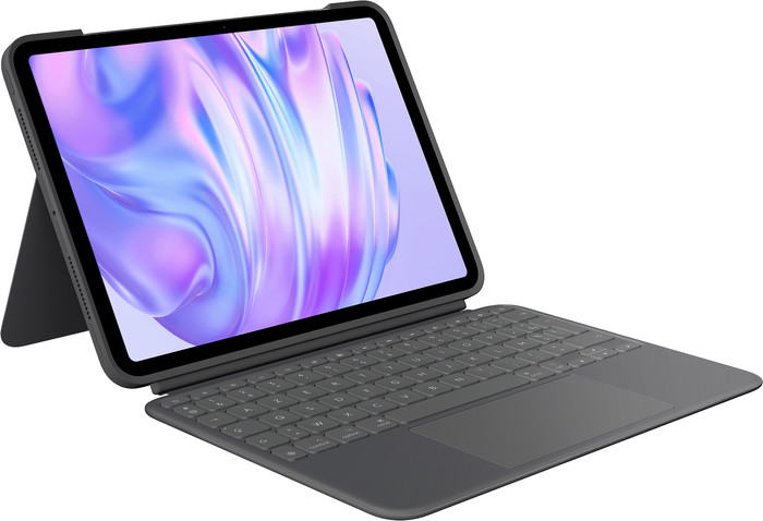 Logitech Combo Touch Apple iPad Pro 11" (2024) Étui Clavier AZERTY Gris Main Image