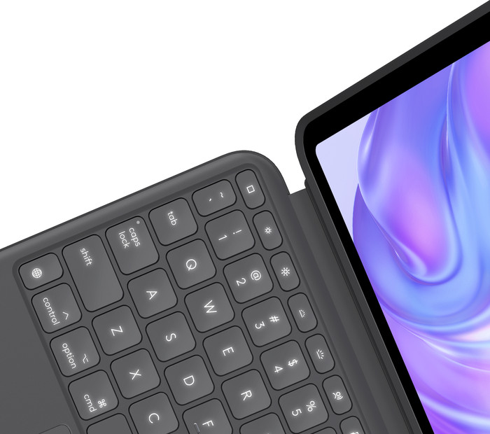 Logitech Combo Touch Apple iPad Pro 11" (2024) Étui Clavier AZERTY Gris détail