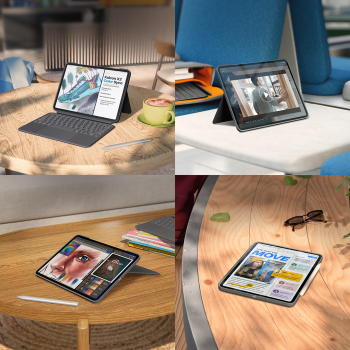 Logitech Combo Touch Apple iPad Pro 11" (2024) Étui Clavier AZERTY Gris visuel fournisseur