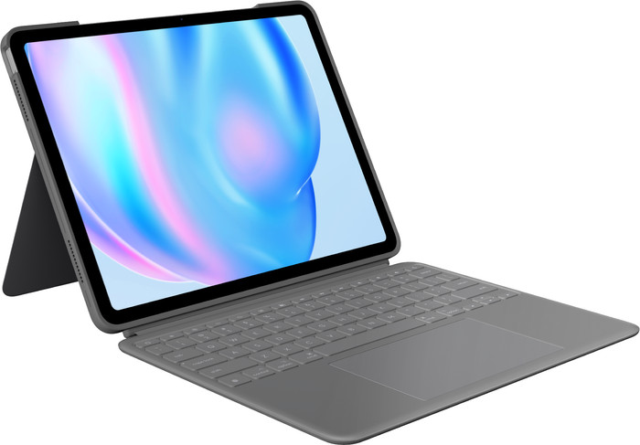 Logitech Combo Touch Apple iPad Air 13" (2025/2024) Étui Clavier AZERTY Gris Main Image