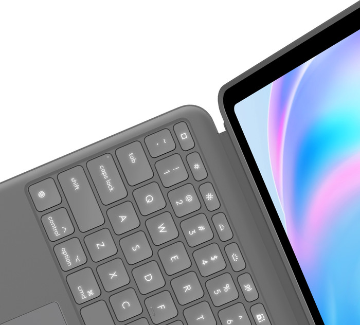 Logitech Combo Touch Apple iPad Air 13" (2025/2024) Étui Clavier AZERTY Gris détail
