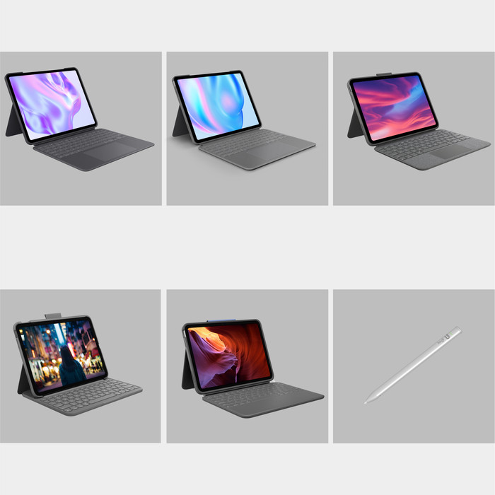 Logitech Combo Touch Apple iPad Air 11 inches (2025/2024) Keyboard Cover AZERTY Gray visual supplier