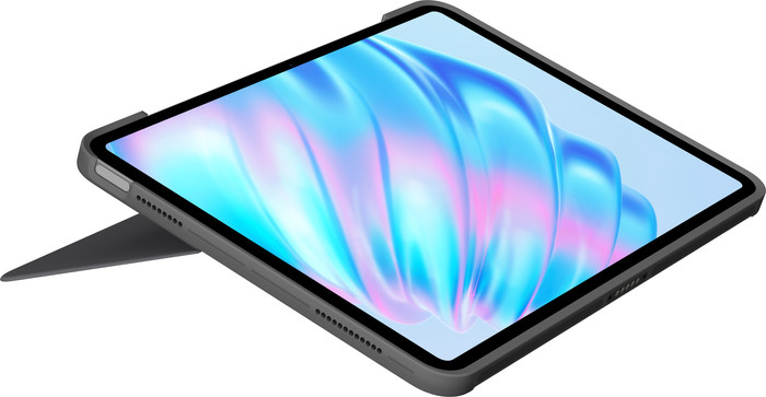 Logitech Combo Touch Apple iPad Air 11 inches (2025/2024) Keyboard Cover AZERTY Gray left side