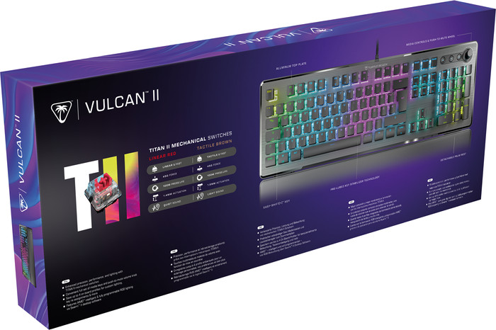 Turtle Beach Vulcan II Mechanical Gaming Keyboard Black AZERTY packaging