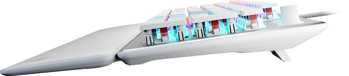 Turtle Beach Vulcan II Mechanisch Gaming Toetsenbord Wit Azerty rechterkant