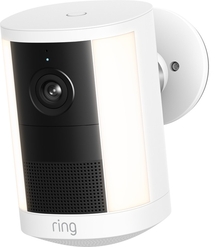 Ring Spotlight Camera 2e Generatie Batterij Wit rechterkant