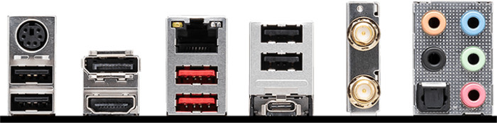 MSI B760 GAMING PLUS WIFI côté gauche