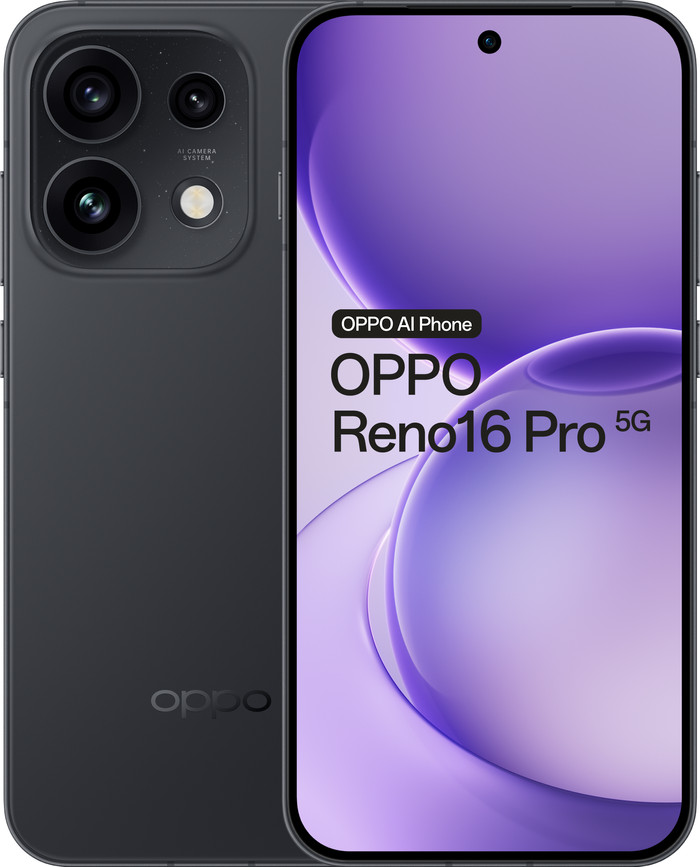 OPPO Reno16 Pro 512GB Zwart 5G Main Image
