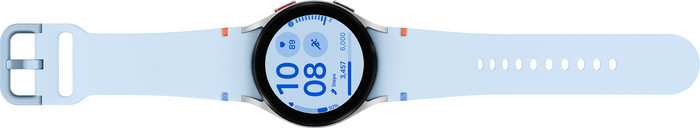 Samsung Galaxy Watch FE Zilver/Blauw voorkant
