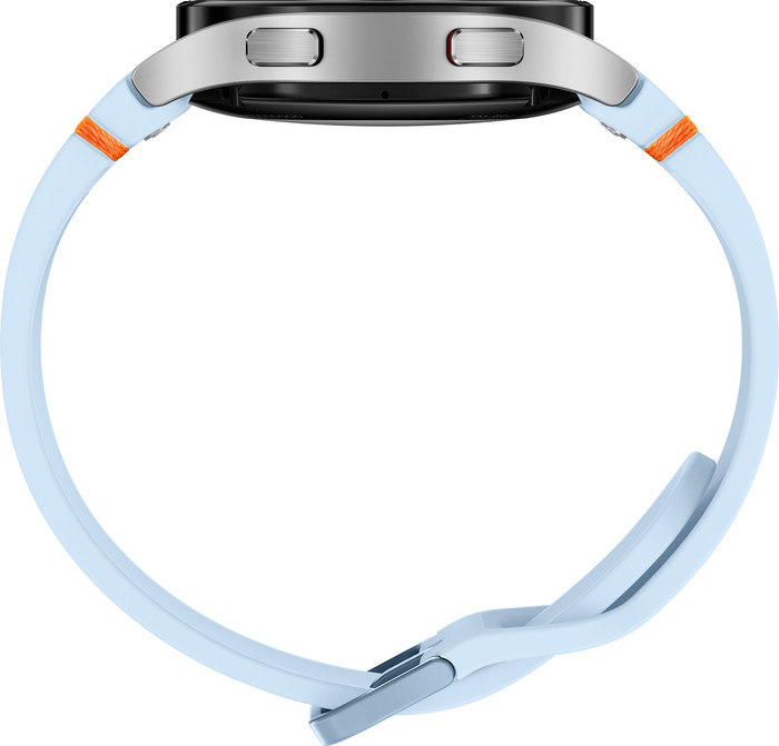 Samsung Galaxy Watch FE Zilver/Blauw rechterkant
