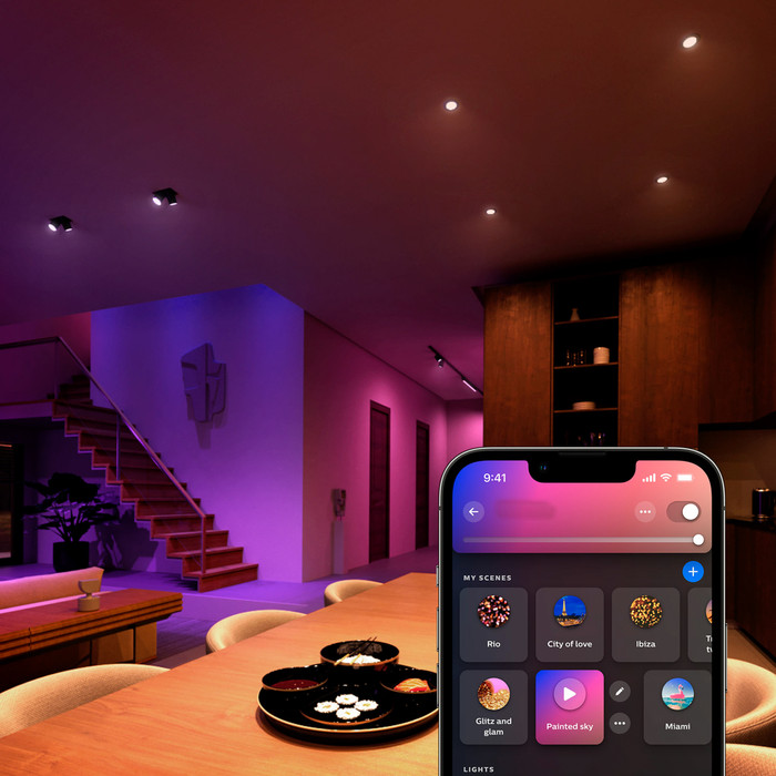 Philips Hue White and Color GU10 3-pack visual leverancier