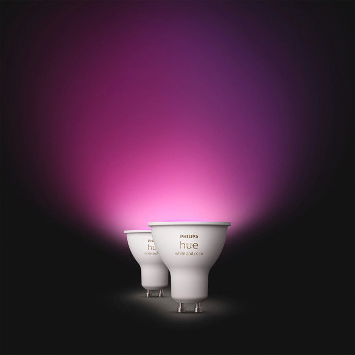 Philips Hue White and Color GU10 Kit de Démarrage - 5 Ampoules + Bridge + Variateur visuel fournisseur