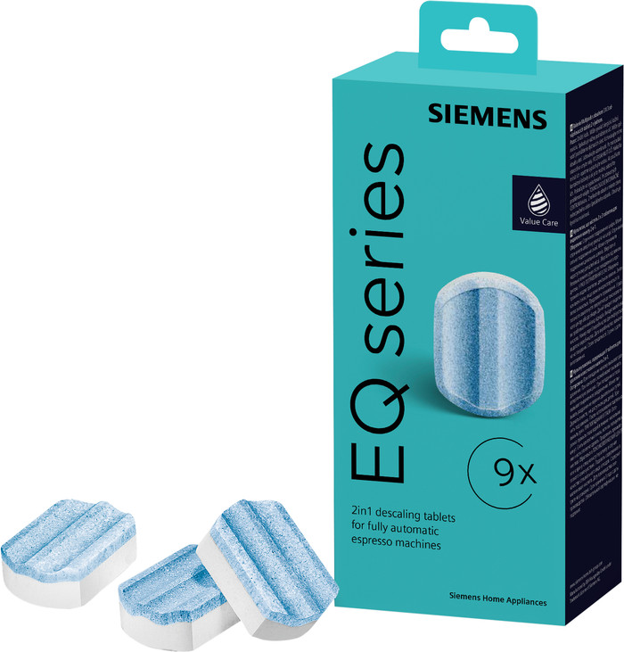 Siemens 9x ontkalkingstabletten TZ80032A voorkant