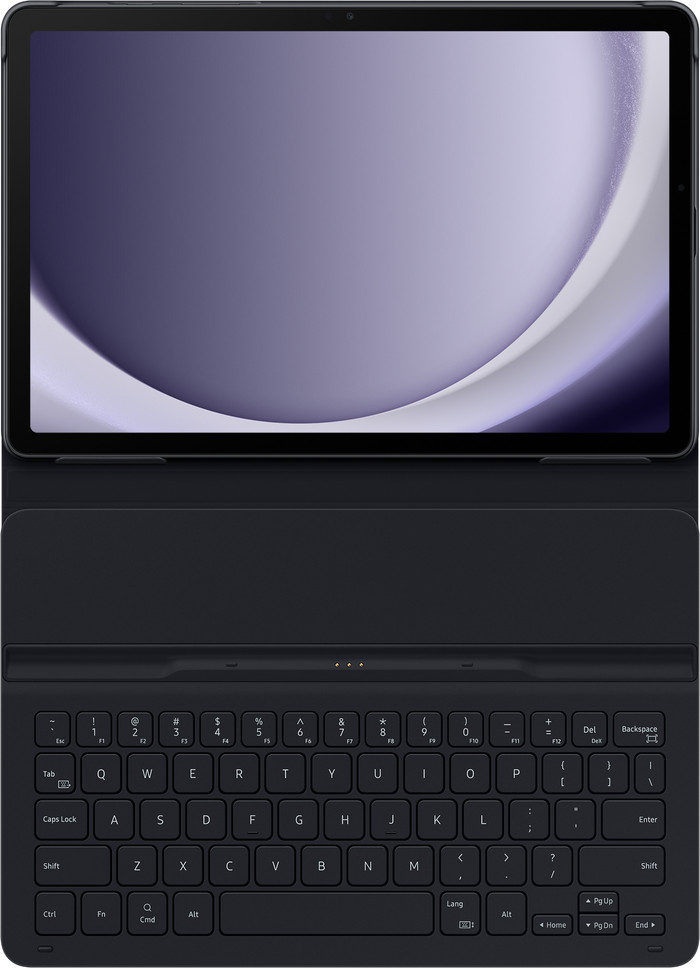Samsung Galaxy Tab A9 Plus Étui Clavier AZERTY Noir dessus