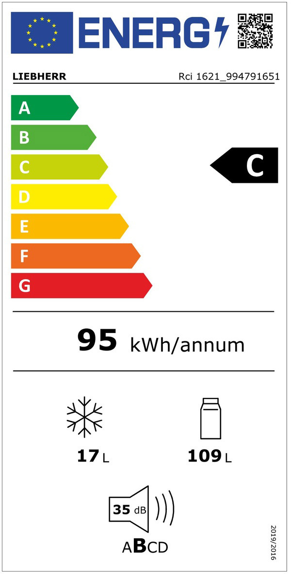 Liebherr Rci 1621-20 energielabel