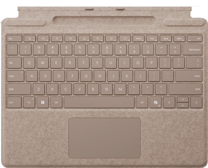 Microsoft Surface Pro 13 Pouces Type Cover avec Slim Pen Dune AZERTY dessus