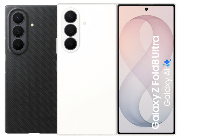 Samsung Galaxy Z Fold 8 Ultra 256GB Wit 5G + Carbon Back Cover met Magneet Zwart Main Image
