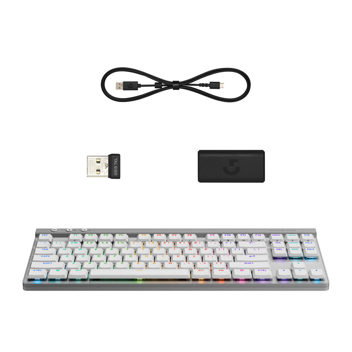 Logitech G515 TKL LIGHTSPEED Gaming Keyboard AZERTY White accessory