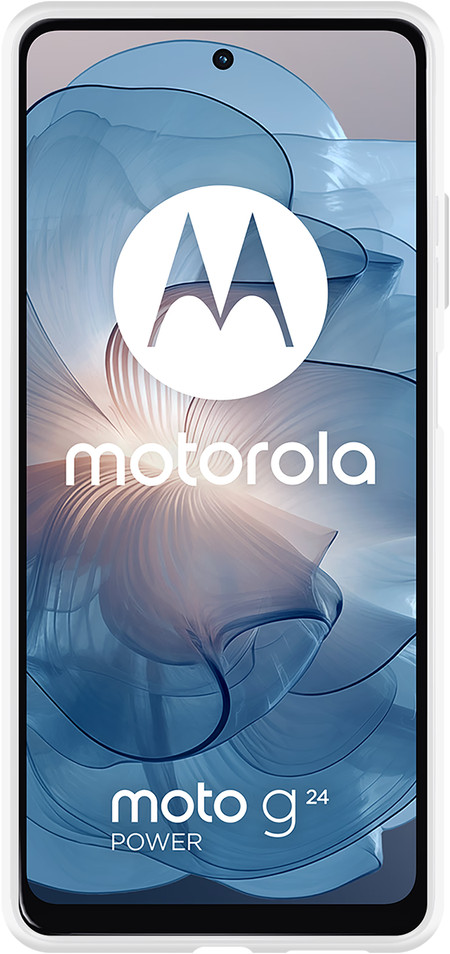 Just in Case Soft Design Moto G04/G04S/G24/G24 Power Back Cover Transparent avant