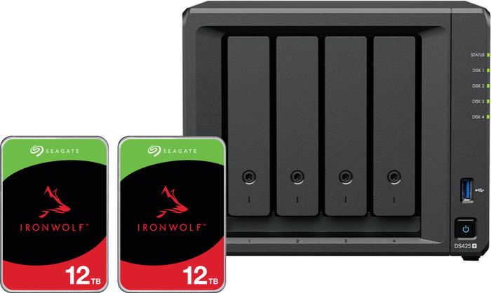 Synology DS425+ + Seagate IronWolf 12 To Lot de 2 Main Image
