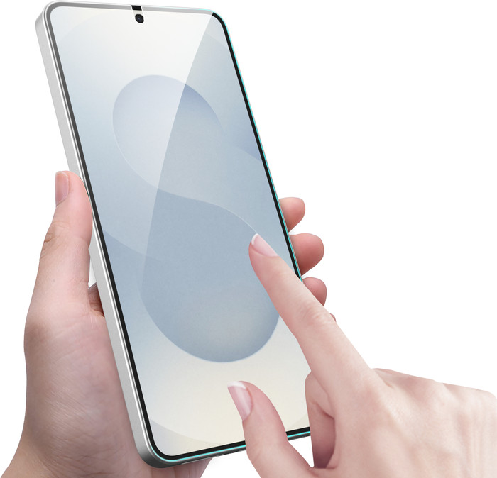 Just In Case Tempered Glass Samsung Galaxy S26 Plus Screenprotector product in gebruik