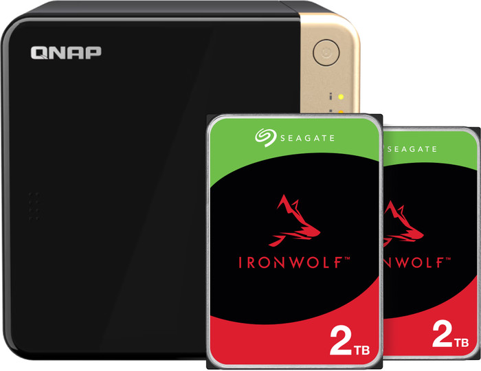 QNAP TS-464-8G + Seagate IronWolf 2 To Lot de 2 Main Image
