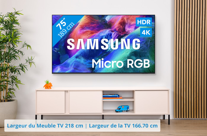Samsung Micro RGB 75" R85H (2026) visuel Coolblue 1