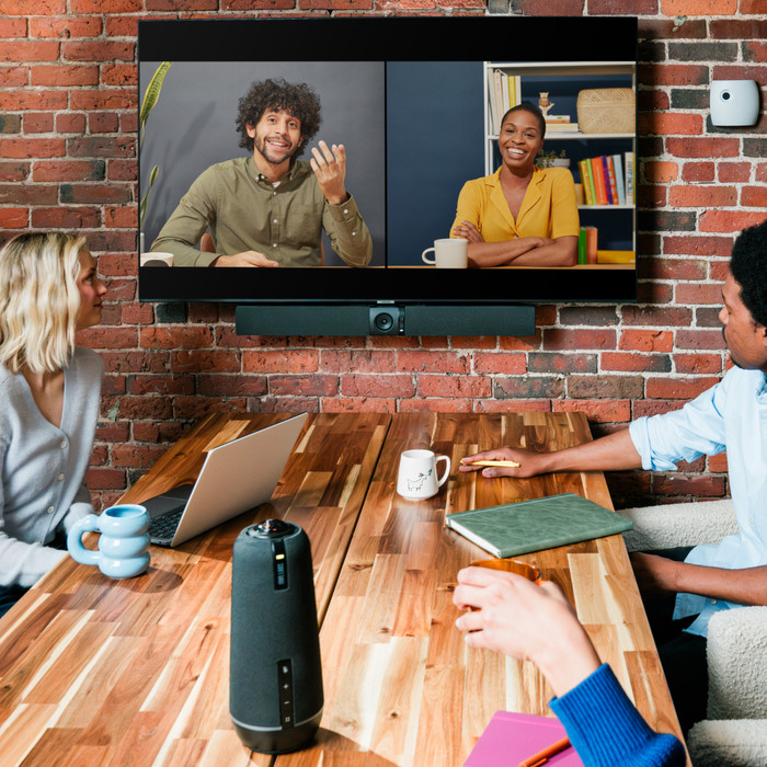 Owl Labs Meeting Owl 4+ 4K Conference Camera product in use