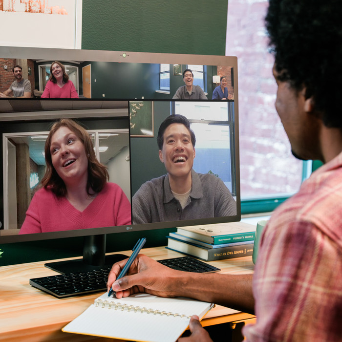 Owl Labs Meeting Owl 4+ 4K Conference Camera product in use