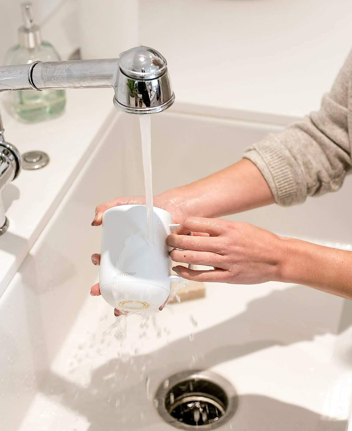 Ember Mug² 295ml white product in use