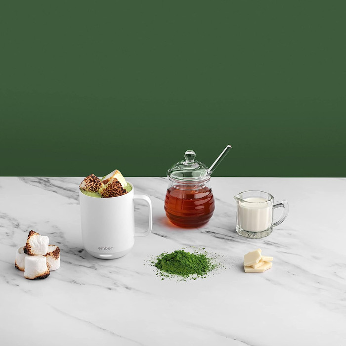 Ember Mug² 295ml white product in use