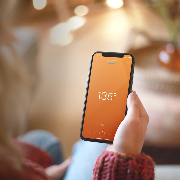 Ember Mug² 295ml white product in use