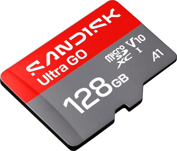 SANDISK Ultra GO microSDXC 128GB 190MB/s bovenkant