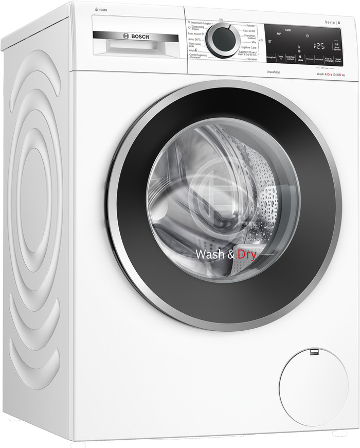 Bosch WNG254A7NL i-DOS - 10.5/6kg left side