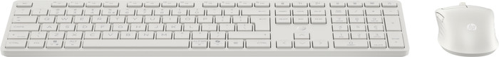 HP 490C Multi-Device Dual-Mode Toetsenbord en Muis Wit AZERTY voorkant
