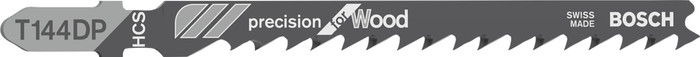 Bosch Lame pour Scies Sauteuses T144 DP Precision for Wood 3x Main Image