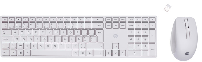HP 650 Draadloos Toetsenbord en Muis set Wit Azerty Main Image