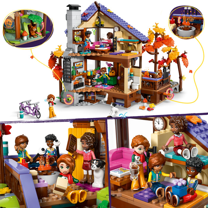 LEGO Friends Gezellige Boshut in de Herfst 42705 product in gebruik