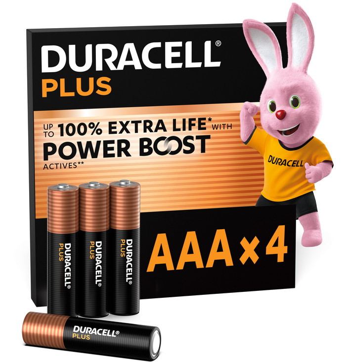 Duracell Plus AAA batterijen 4 stuks Main Image