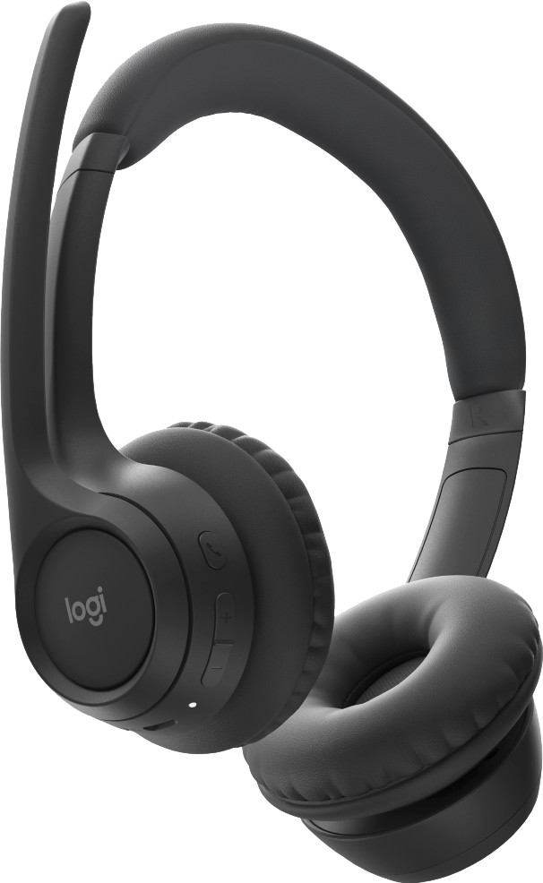 Logitech Zone 300 Draadloze Office headset Zwart voorkant