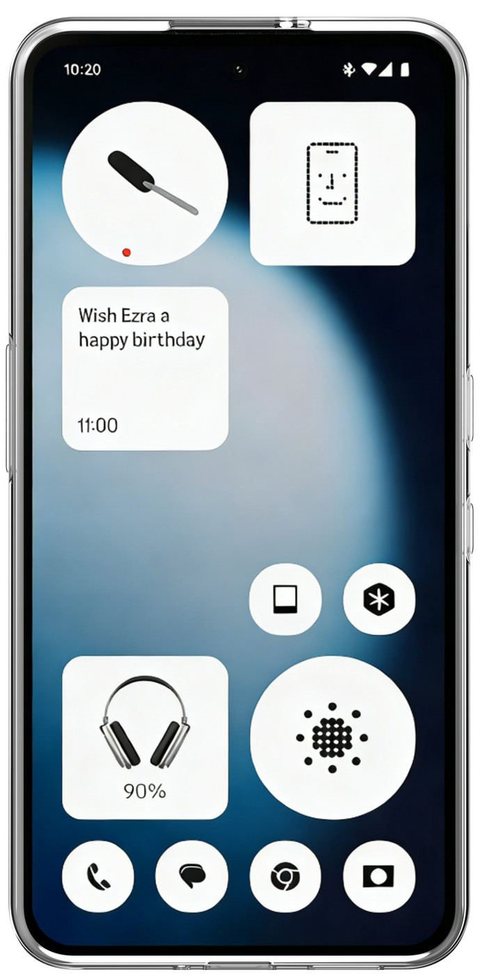Just in Case Soft Design Nothing Phone (3a) Lite Back Cover Transparant voorkant