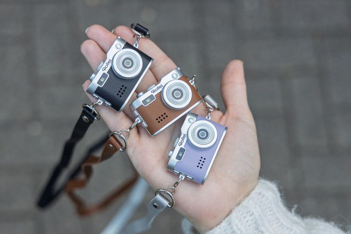 Rollei Mini Digitale Camera Zwart product in gebruik