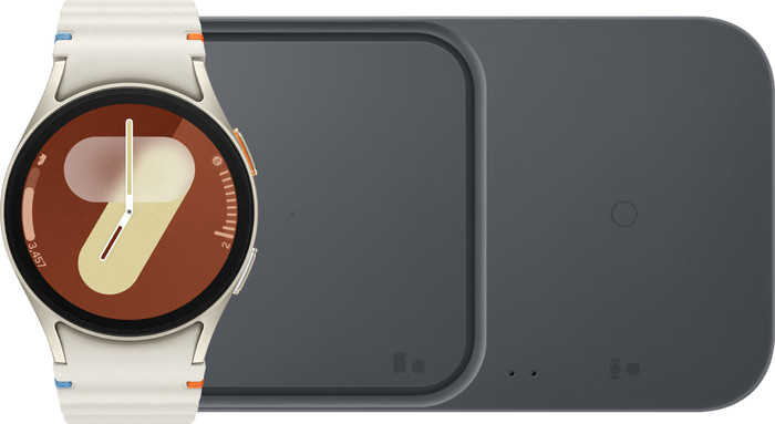Samsung Galaxy Watch 7 Crème 40mm + Duo Draadloze Oplader Main Image