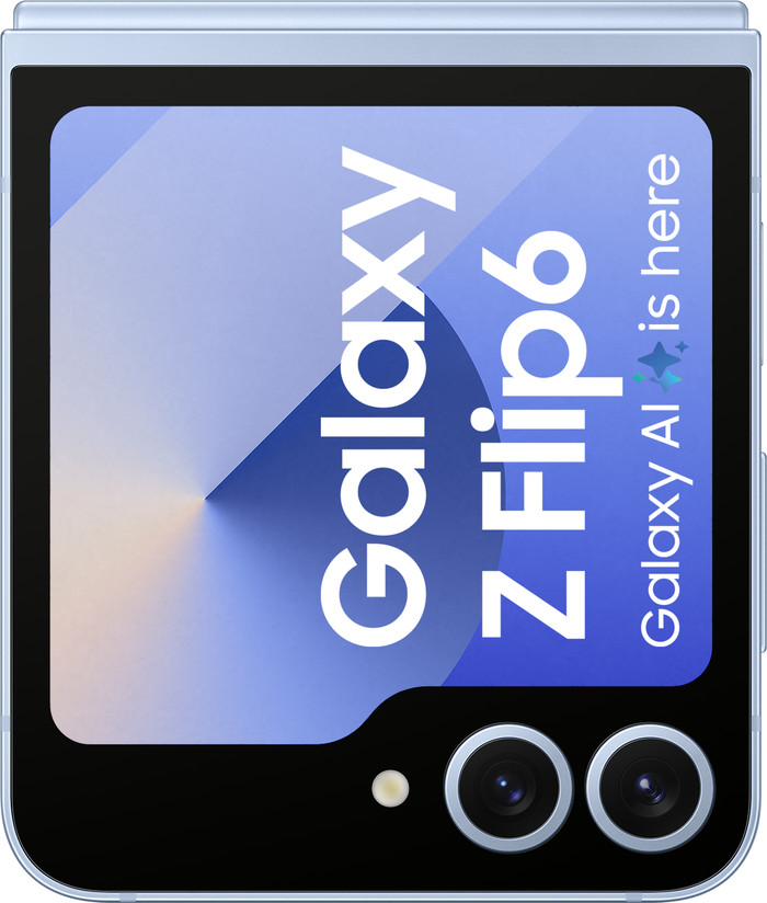 Samsung Galaxy Z Flip 6 512GB Blue 5G + Samsung Galaxy Watch 7 Silver 44mm front